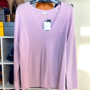 A.L.C. Womens V-Neck Sweater in Lavender NWT Sz S